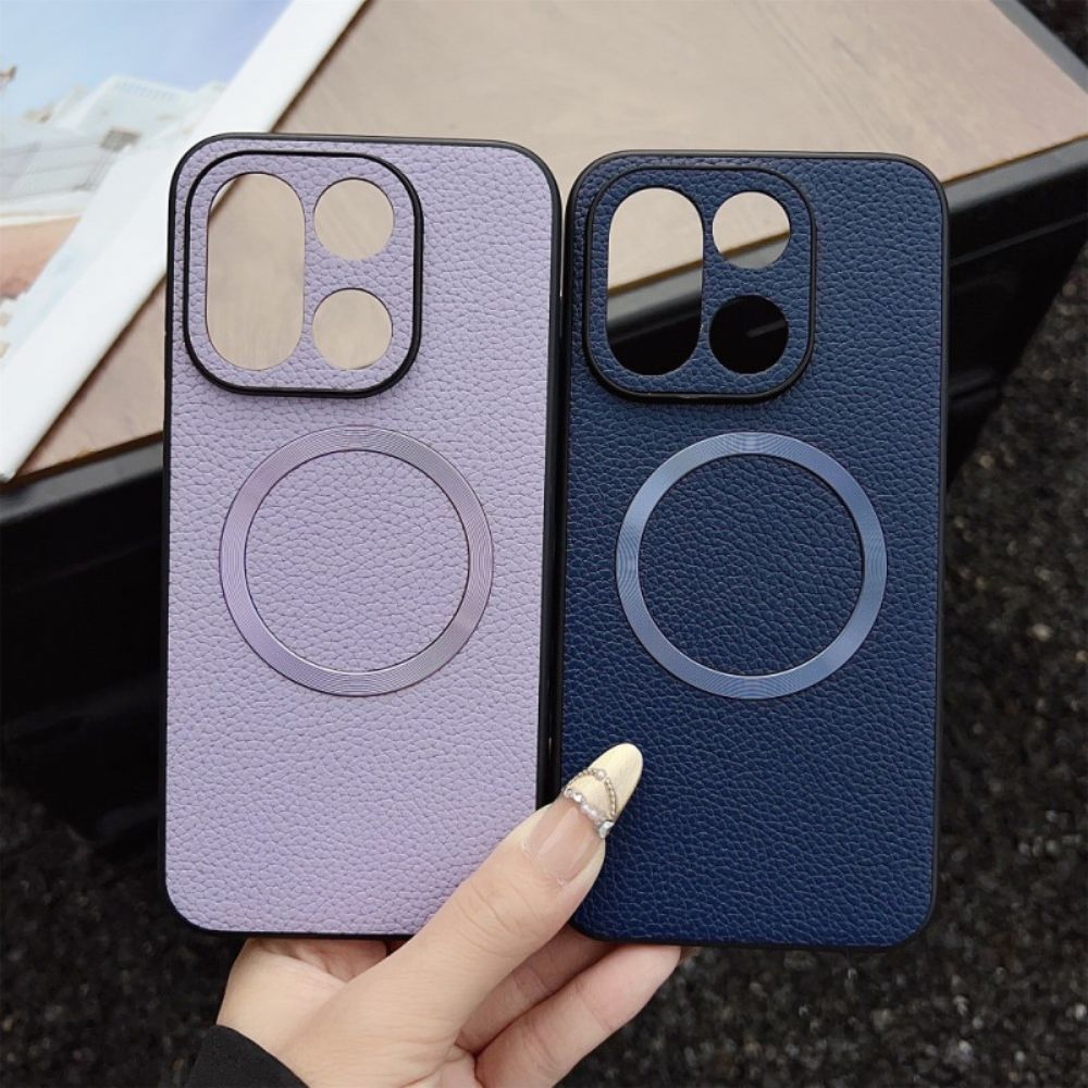 Hoesje Voor Oneplus 15 Magsafe Lychee Textuur