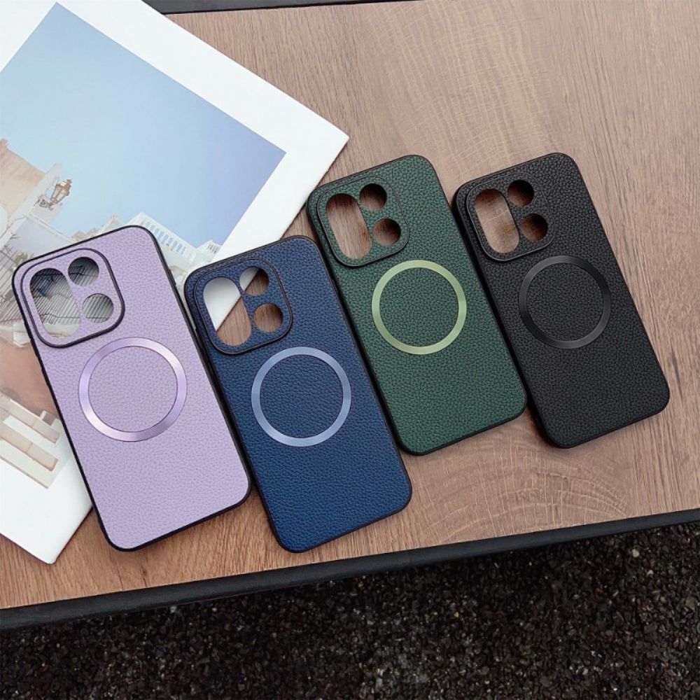 Hoesje Voor Oneplus 15 Magsafe Lychee Textuur