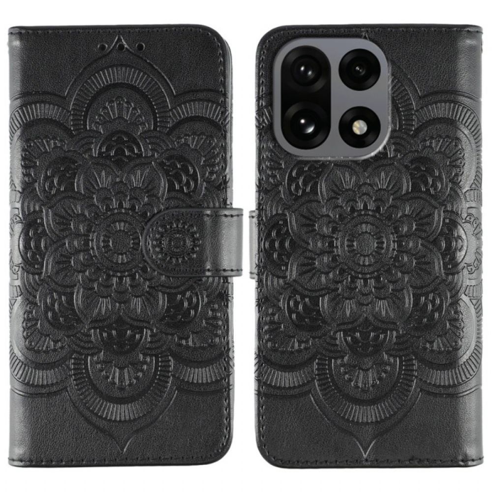 Leren Hoesje Oneplus 15 Bedrukt Mandala-patroon Bescherming Hoesje