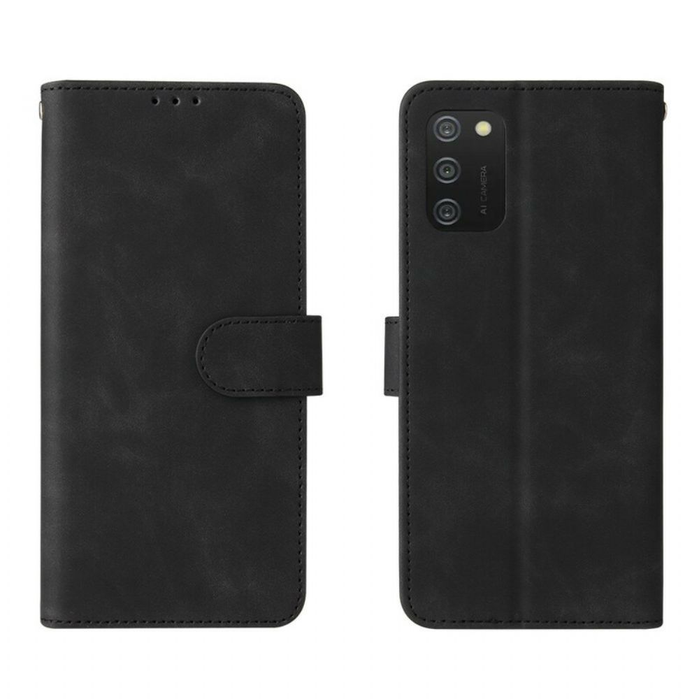 Flip Case voor Samsung Galaxy A02s Skin-touch