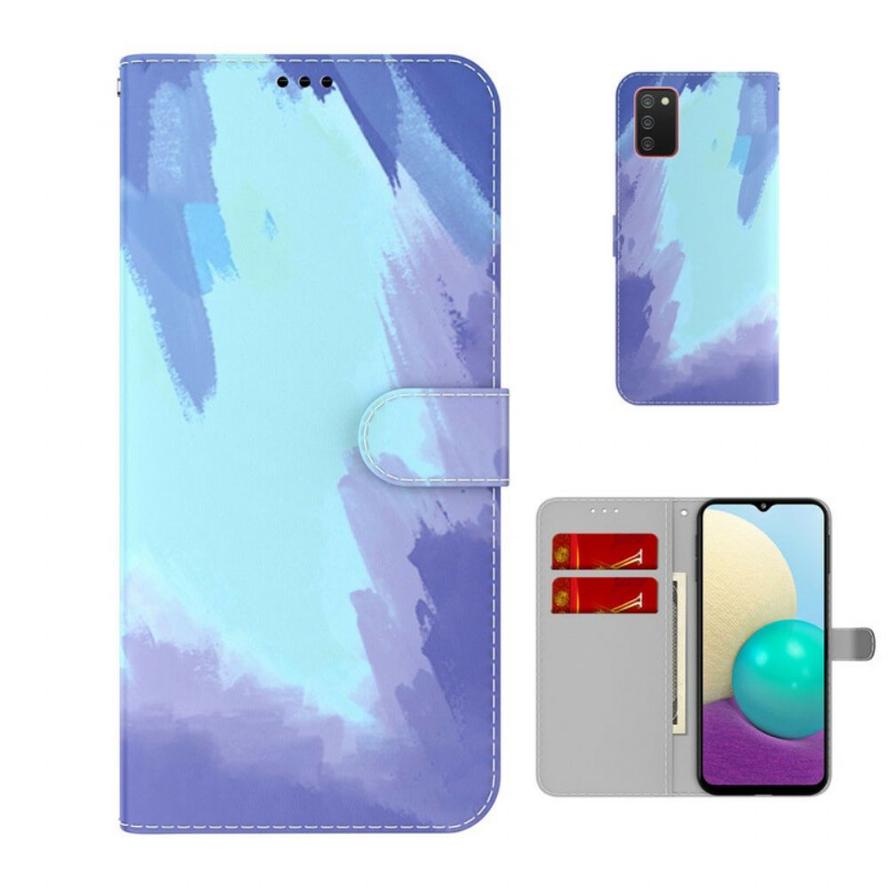 Folio-hoesje voor Samsung Galaxy A02s Abstract Kleurrijk