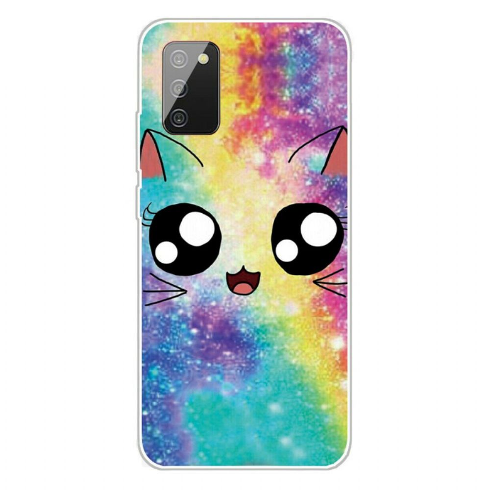 Hoesje voor Samsung Galaxy A02s Cartoon Kat