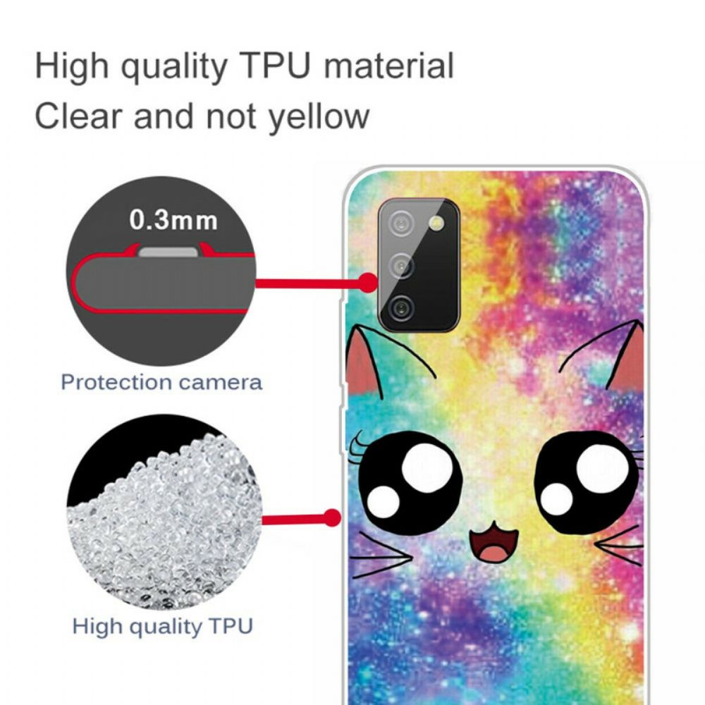 Hoesje voor Samsung Galaxy A02s Cartoon Kat