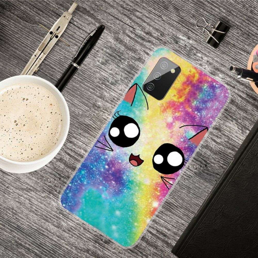 Hoesje voor Samsung Galaxy A02s Cartoon Kat