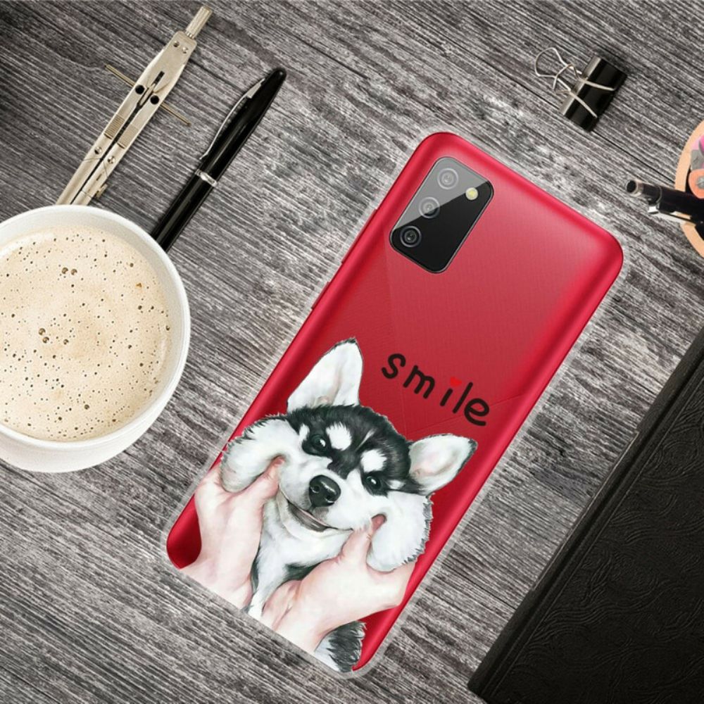 Hoesje voor Samsung Galaxy A02s Glimlach Hond