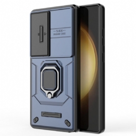 Case Hoesje Samsung Galaxy S25 Ultra 5g Telefoonhoesje Duurzame Ring Met Lensbeschermer