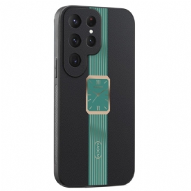 Case Hoesje Samsung Galaxy S25 Ultra 5g Telefoonhoesje Kadem Horloge