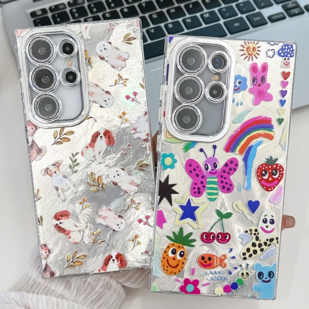 Case Hoesje Samsung Galaxy S25 Ultra 5g Telefoonhoesje Leuke Vlinders