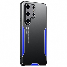 Case Hoesje Samsung Galaxy S25 Ultra 5g Telefoonhoesje Metaaleffect