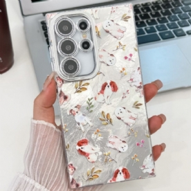 Case Hoesje Samsung Galaxy S25 Ultra 5g Telefoonhoesje Patroon Met Lensbeschermer