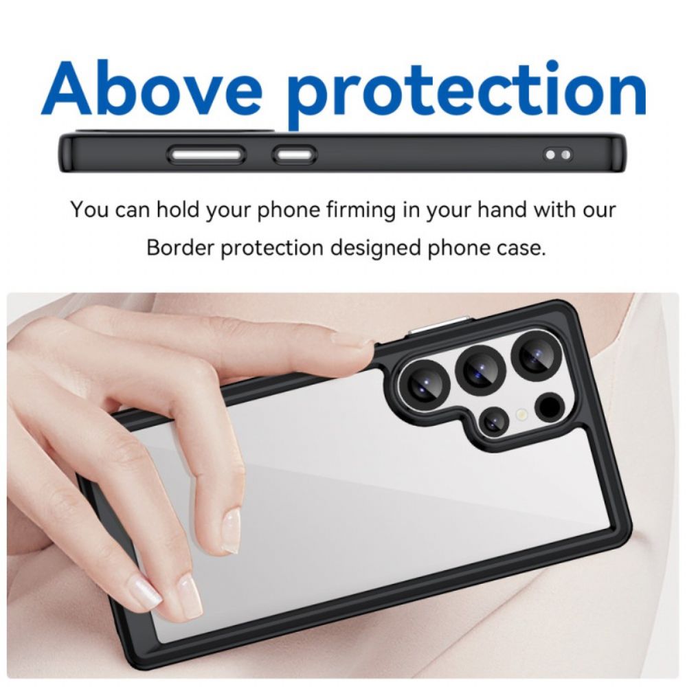 Case Hoesje Samsung Galaxy S25 Ultra 5g Telefoonhoesje Subtiel Ontwerp