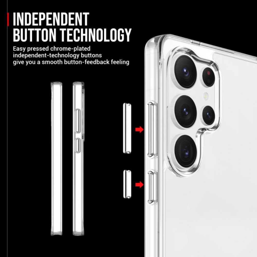 Case Hoesje Samsung Galaxy S25 Ultra 5g Telefoonhoesje Transparante Fusion