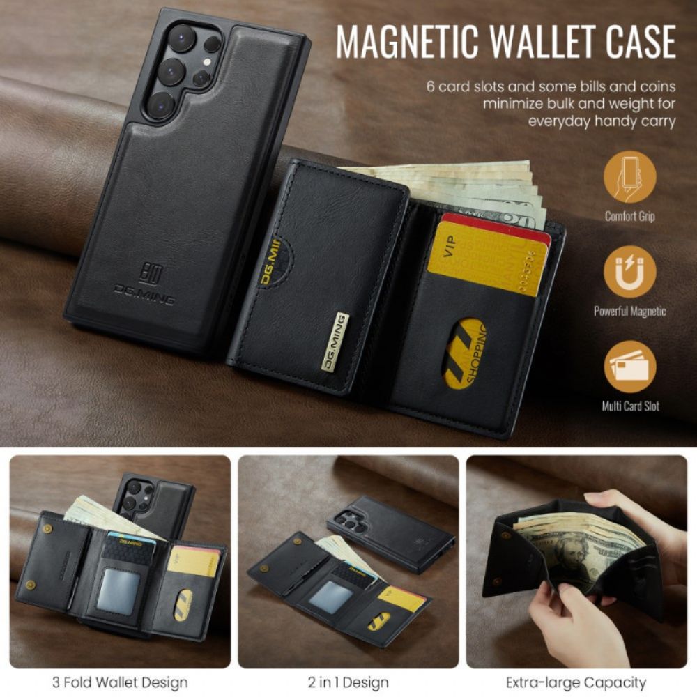 Cover Hoesje Samsung Galaxy S25 Ultra 5g Telefoonhoesje Afneembare Magnetische Portemonnee