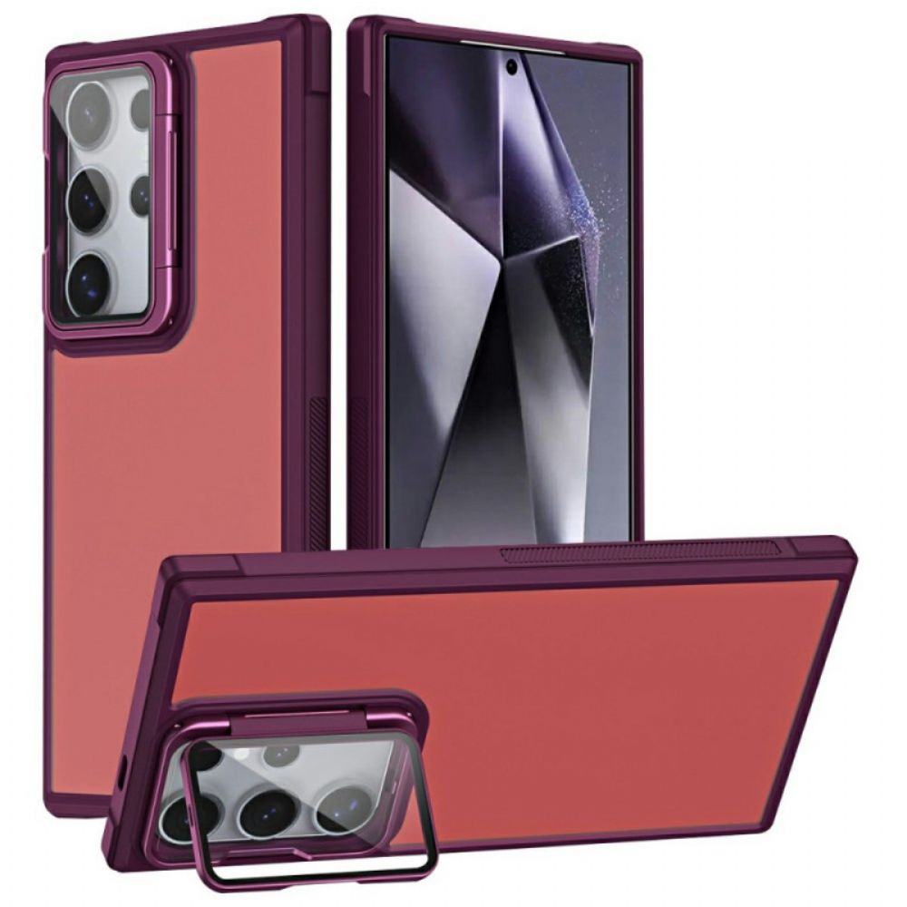 Cover Hoesje Samsung Galaxy S25 Ultra 5g Telefoonhoesje Lensbeschermer En Standaard