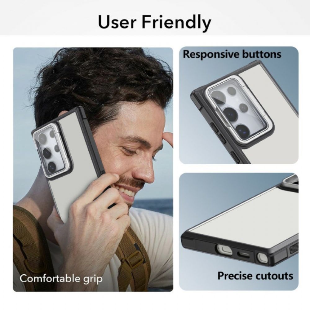 Cover Hoesje Samsung Galaxy S25 Ultra 5g Telefoonhoesje Lensbeschermer En Standaard