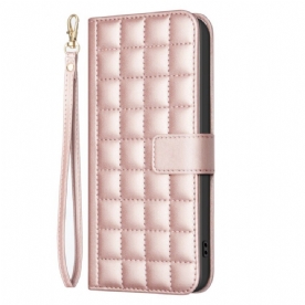 Flip Case Leren Samsung Galaxy S25 Ultra 5g Premium Gewatteerd