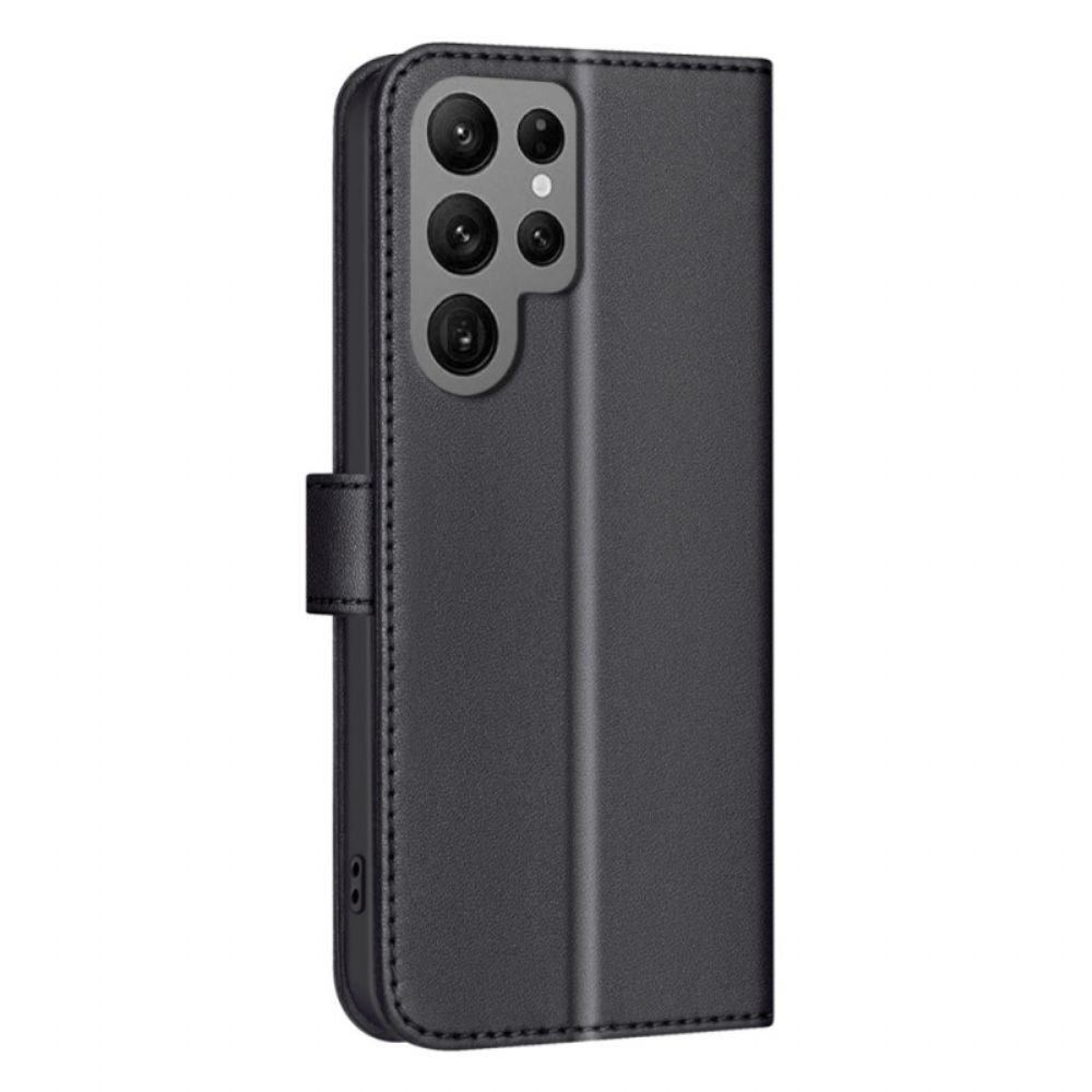 Flip Case Leren Samsung Galaxy S25 Ultra 5g Premium Gewatteerd