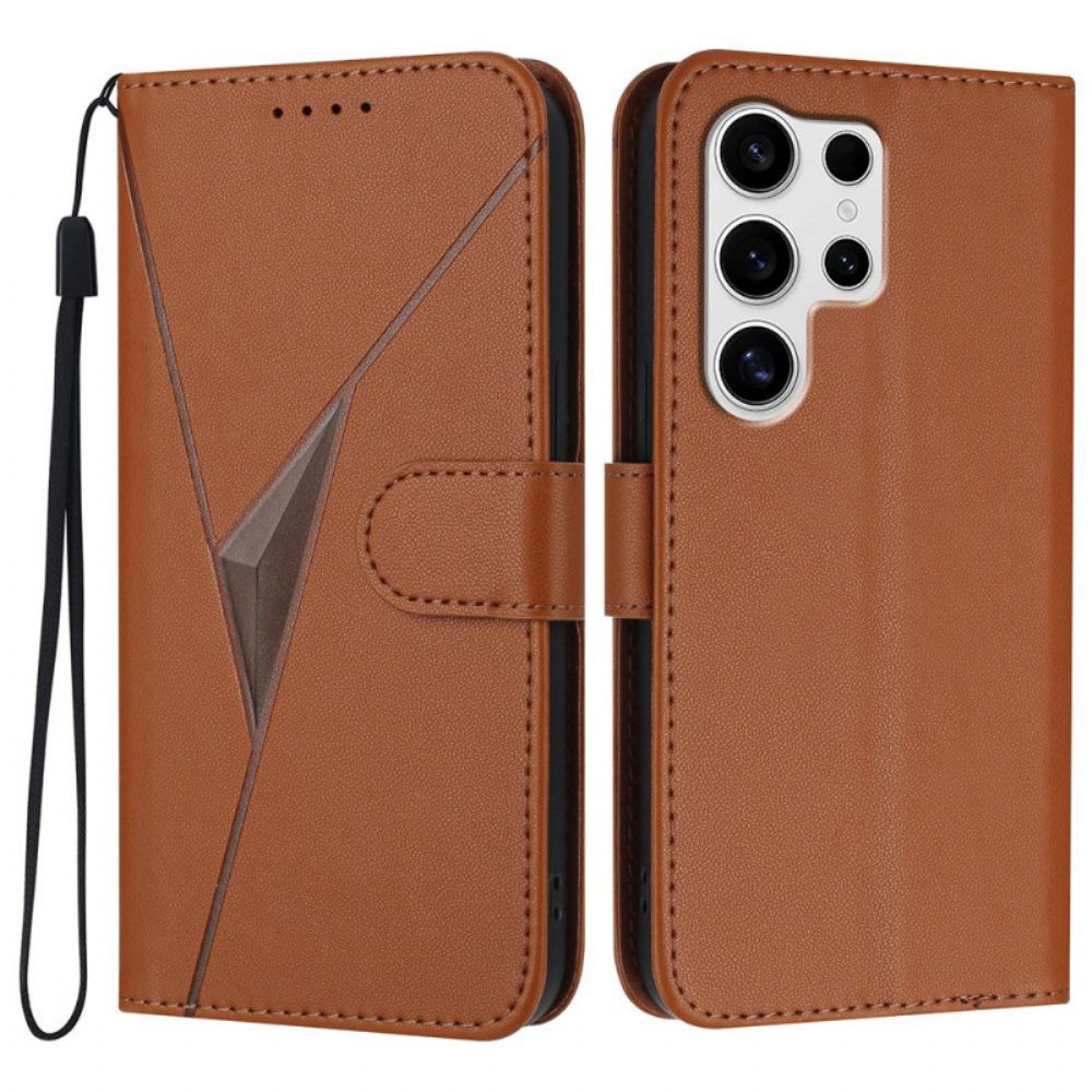 Folio-hoesje Samsung Galaxy S25 Ultra 5g Driehoekig Patroon
