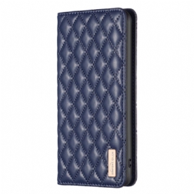 Folio-hoesje Samsung Galaxy S25 Ultra 5g Gewatteerd Binfen Kleur