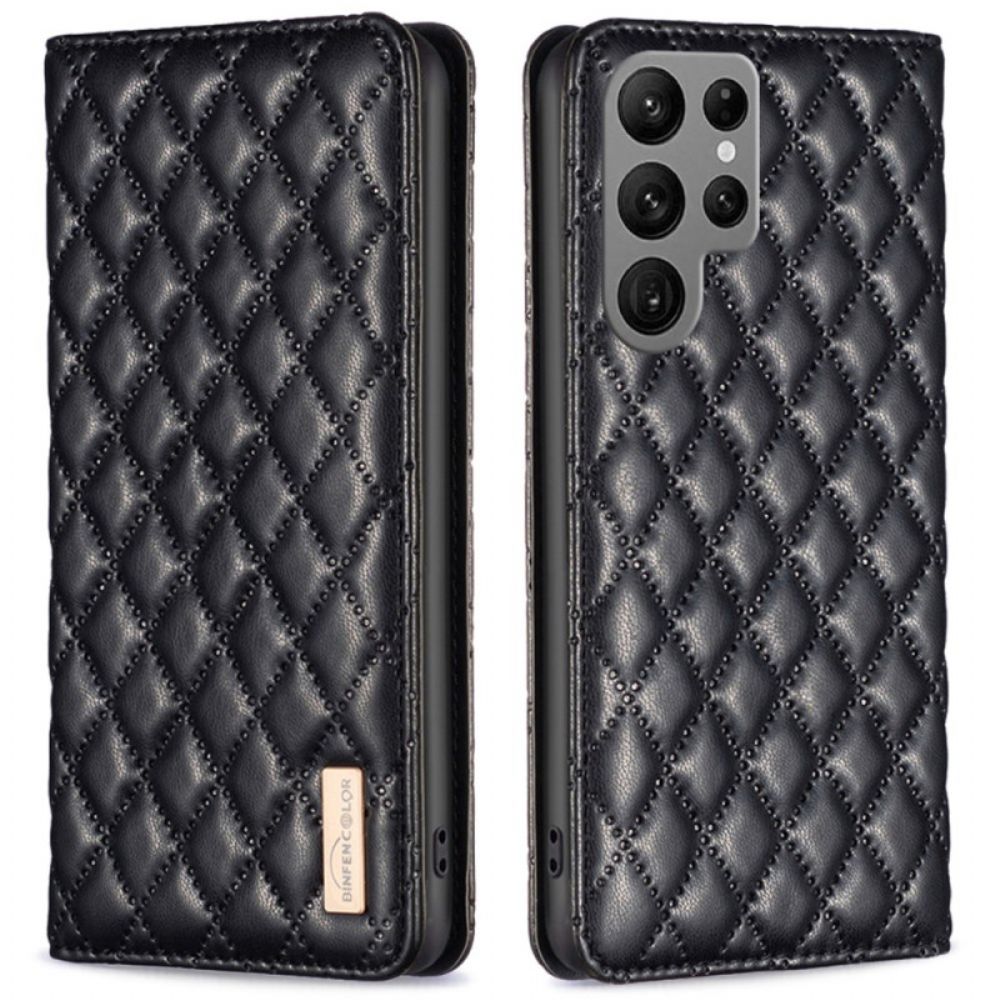Folio-hoesje Samsung Galaxy S25 Ultra 5g Gewatteerd Binfen Kleur