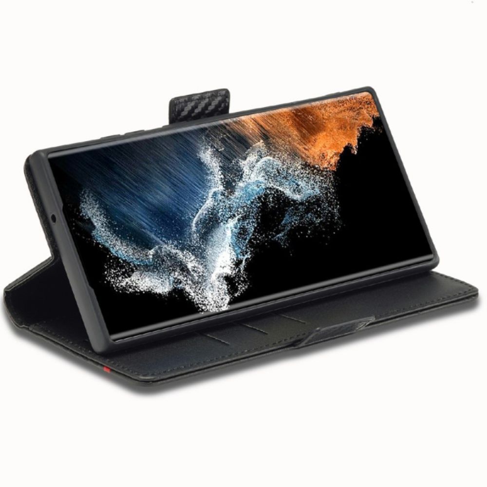 Folio-hoesje Samsung Galaxy S25 Ultra 5g Koolstofvezel Lc.imeeke