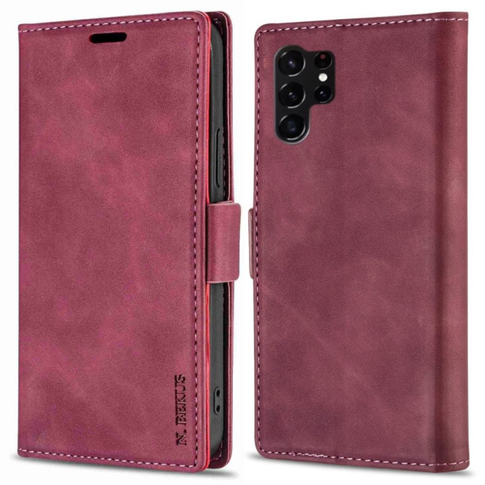 Folio-hoesje Samsung Galaxy S25 Ultra 5g Polyurethaan Leer