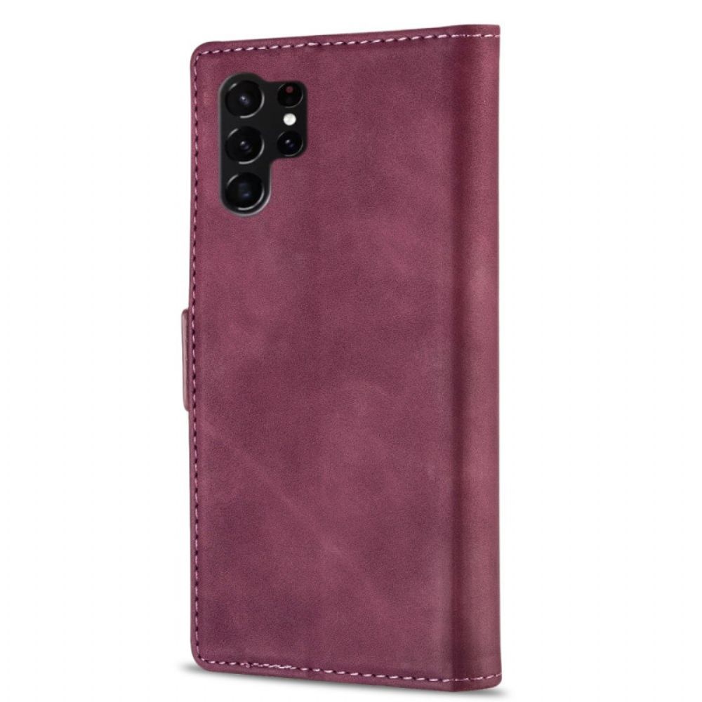 Folio-hoesje Samsung Galaxy S25 Ultra 5g Polyurethaan Leer