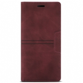 Folio-hoesje Samsung Galaxy S25 Ultra 5g Telefoonhoesje Dubbele Lijnen