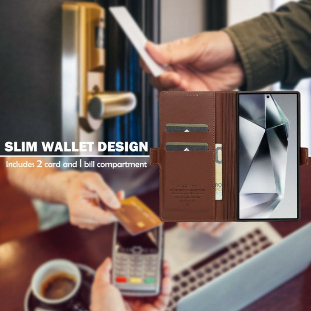 Folio-hoesje Samsung Galaxy S25 Ultra 5g Telefoonhoesje Klassieke Lc.imeeke