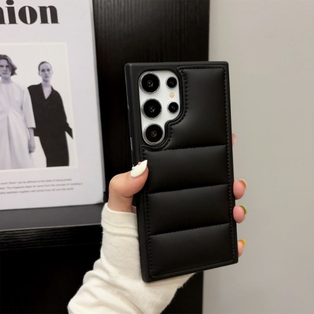 Hoesje Samsung Galaxy S25 Ultra 5g Gewatteerde Jasstijl