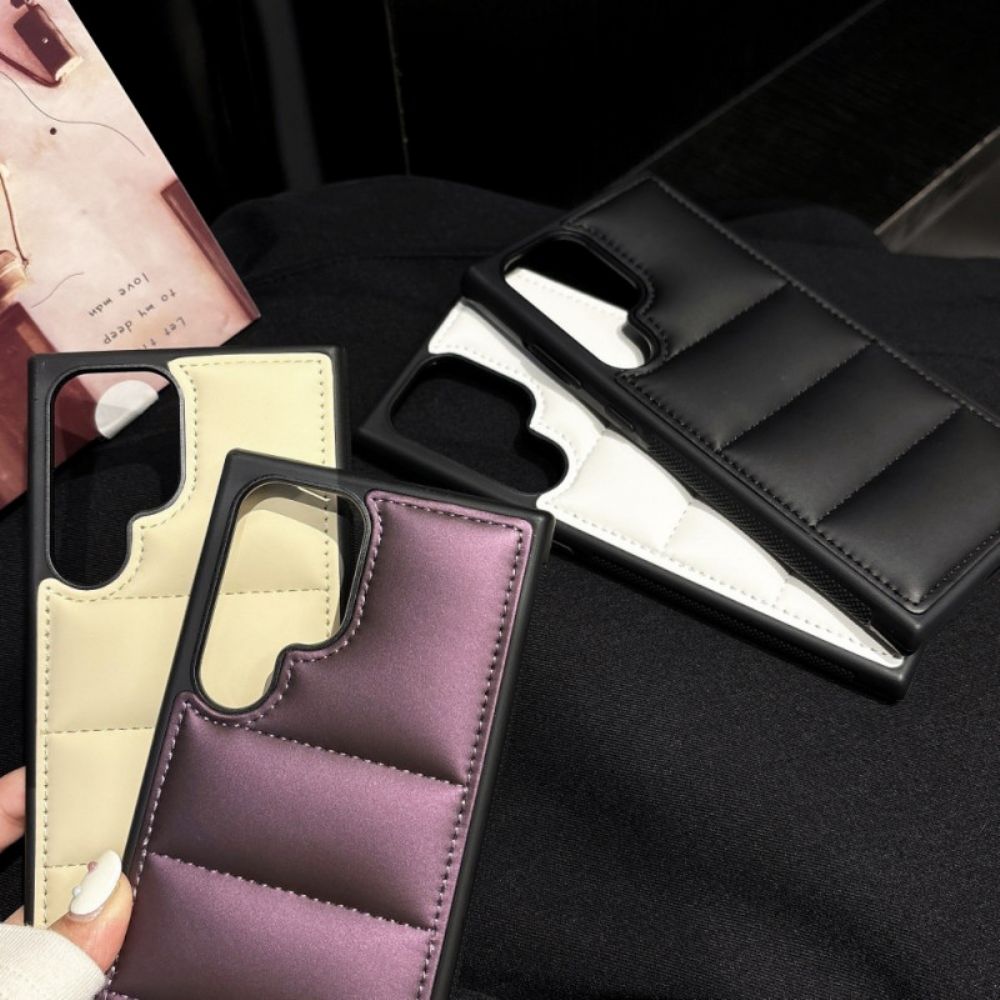 Hoesje Samsung Galaxy S25 Ultra 5g Gewatteerde Jasstijl