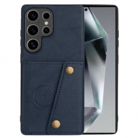 Hoesje Samsung Galaxy S25 Ultra 5g Kaarthouder In Retrostijl Bescherming Hoesje