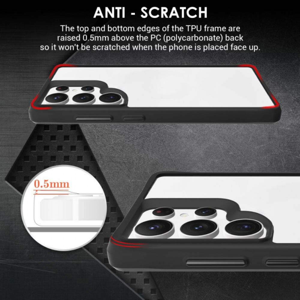 Hoesje Samsung Galaxy S25 Ultra 5g Klassieke Hybride Bescherming Hoesje