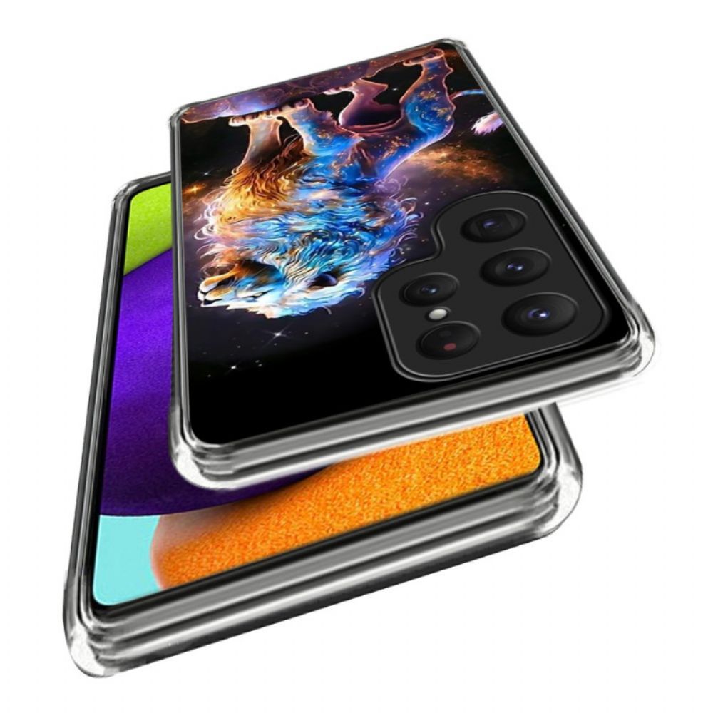 Hoesje Samsung Galaxy S25 Ultra 5g Kleurrijke Leeuw
