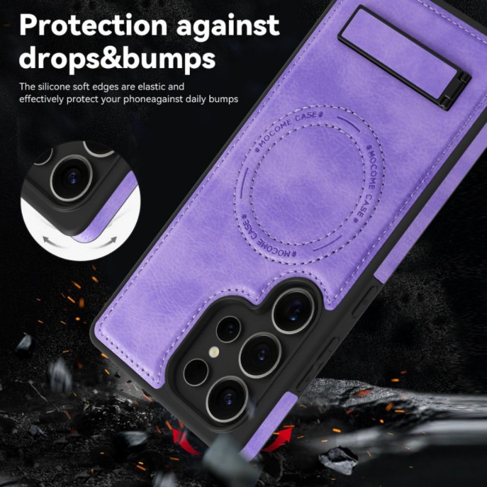 Hoesje Samsung Galaxy S25 Ultra 5g Leerlook Compatibel Met Magsafe