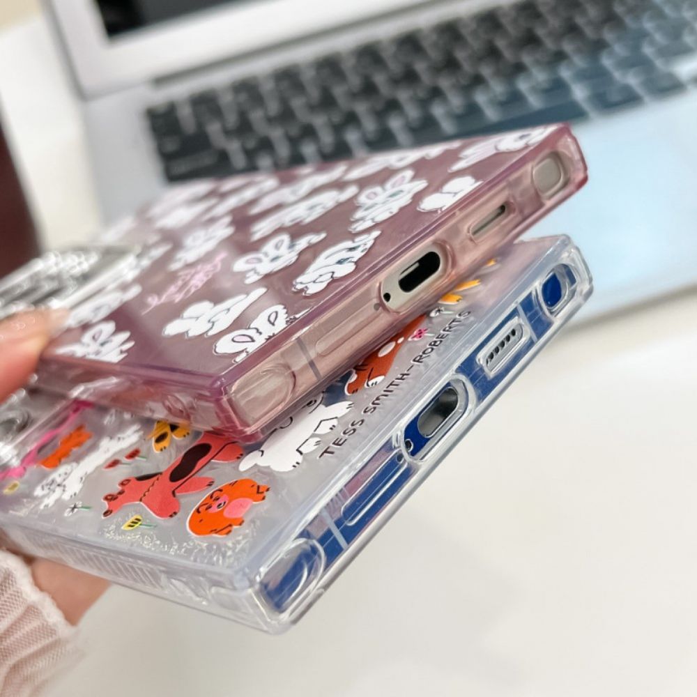 Hoesje Samsung Galaxy S25 Ultra 5g Leuke Dinosaurussen Met Lensbeschermer