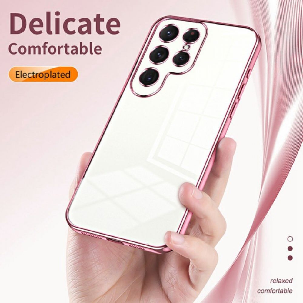 Hoesje Samsung Galaxy S25 Ultra 5g Rand In Metallic Stijl