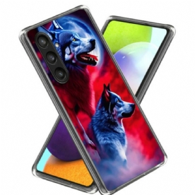 Hoesje Samsung Galaxy S25 Ultra 5g Twee Wolven Bescherming Hoesje