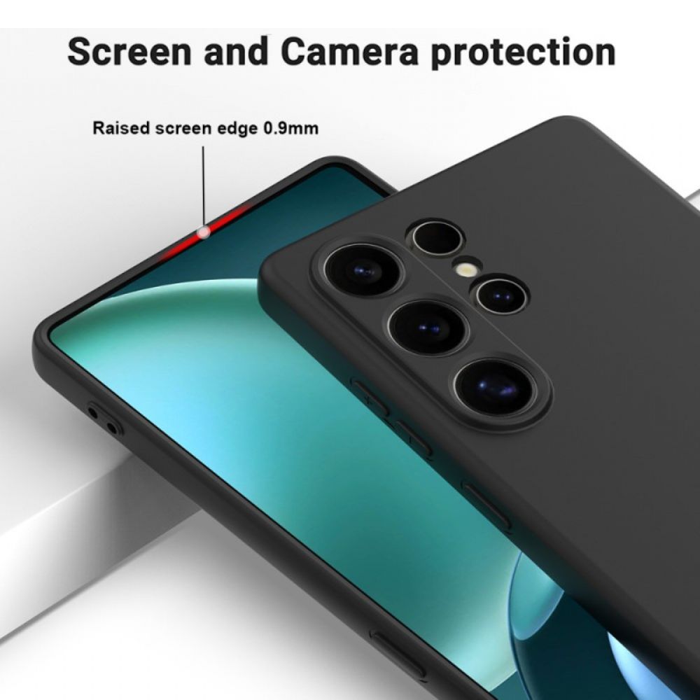 Hoesje Samsung Galaxy S25 Ultra 5g Vloeibare Siliconen Band Bescherming Hoesje