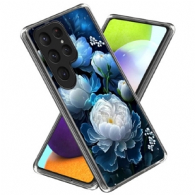 Hoesje Samsung Galaxy S25 Ultra 5g Witte Pioenroos