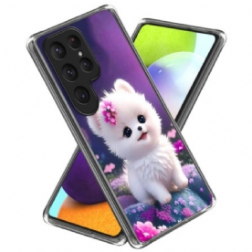 Hoesje Samsung Galaxy S25 Ultra 5g Witte Puppy