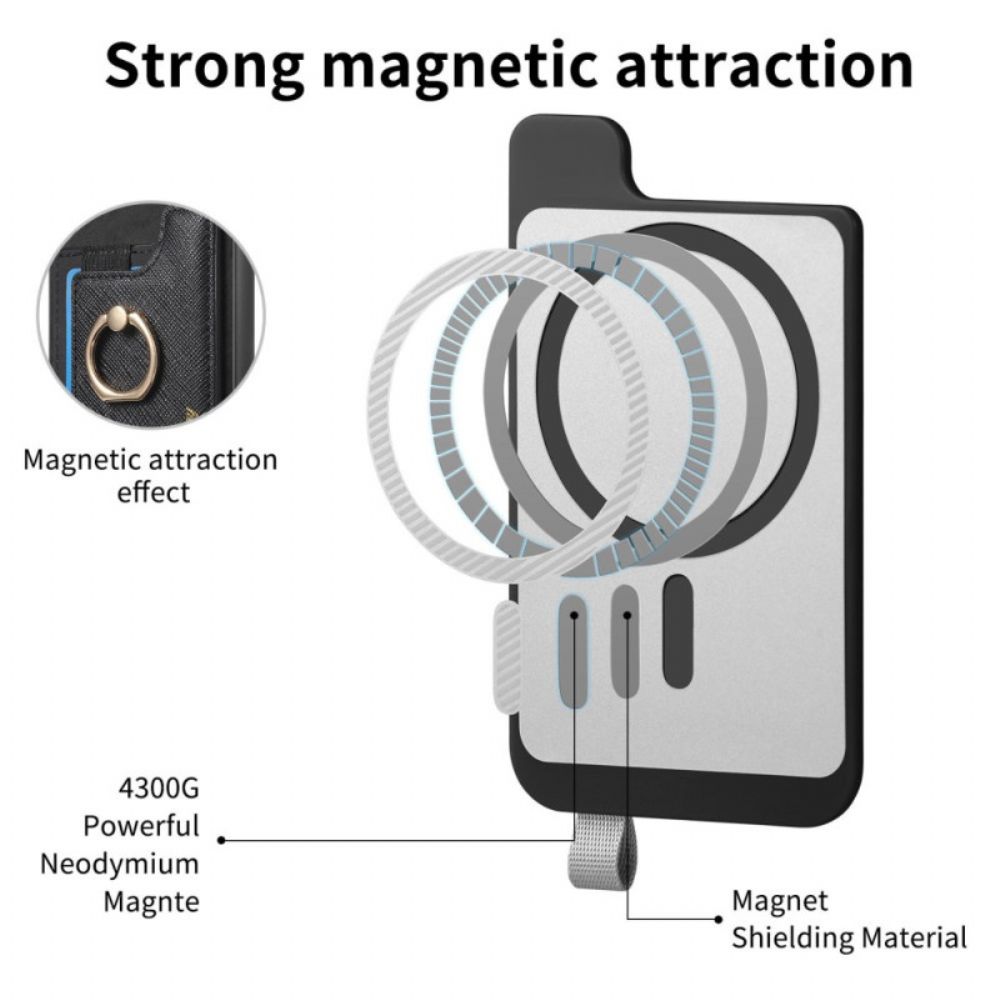Hoesje Voor Samsung Galaxy S25 Ultra 5g Afneembare Kaarthouder In Suède-stijl