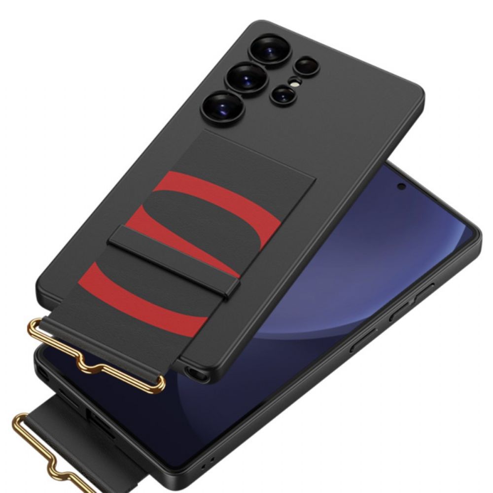 Hoesje Voor Samsung Galaxy S25 Ultra 5g Gkk-bandje En -standaard