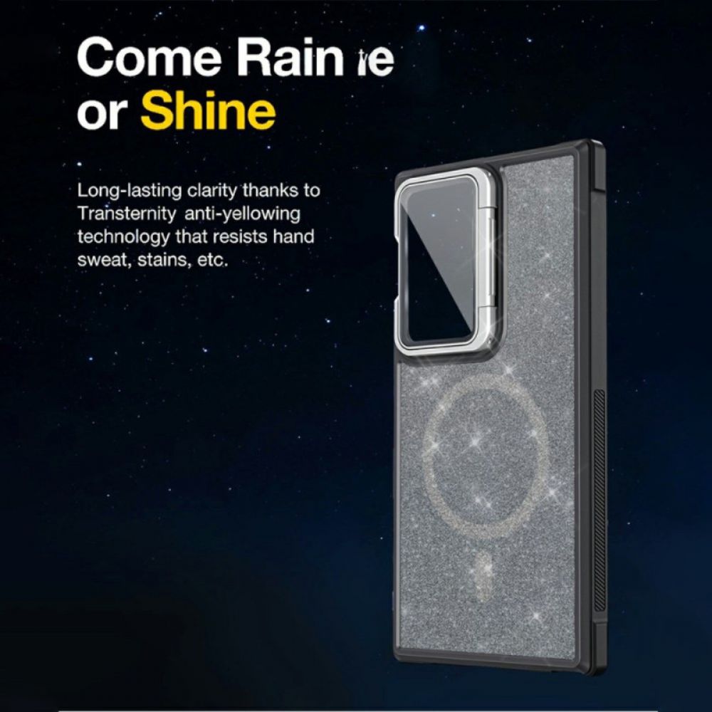 Hoesje Voor Samsung Galaxy S25 Ultra 5g Glitter Met Ingebouwde Standaard