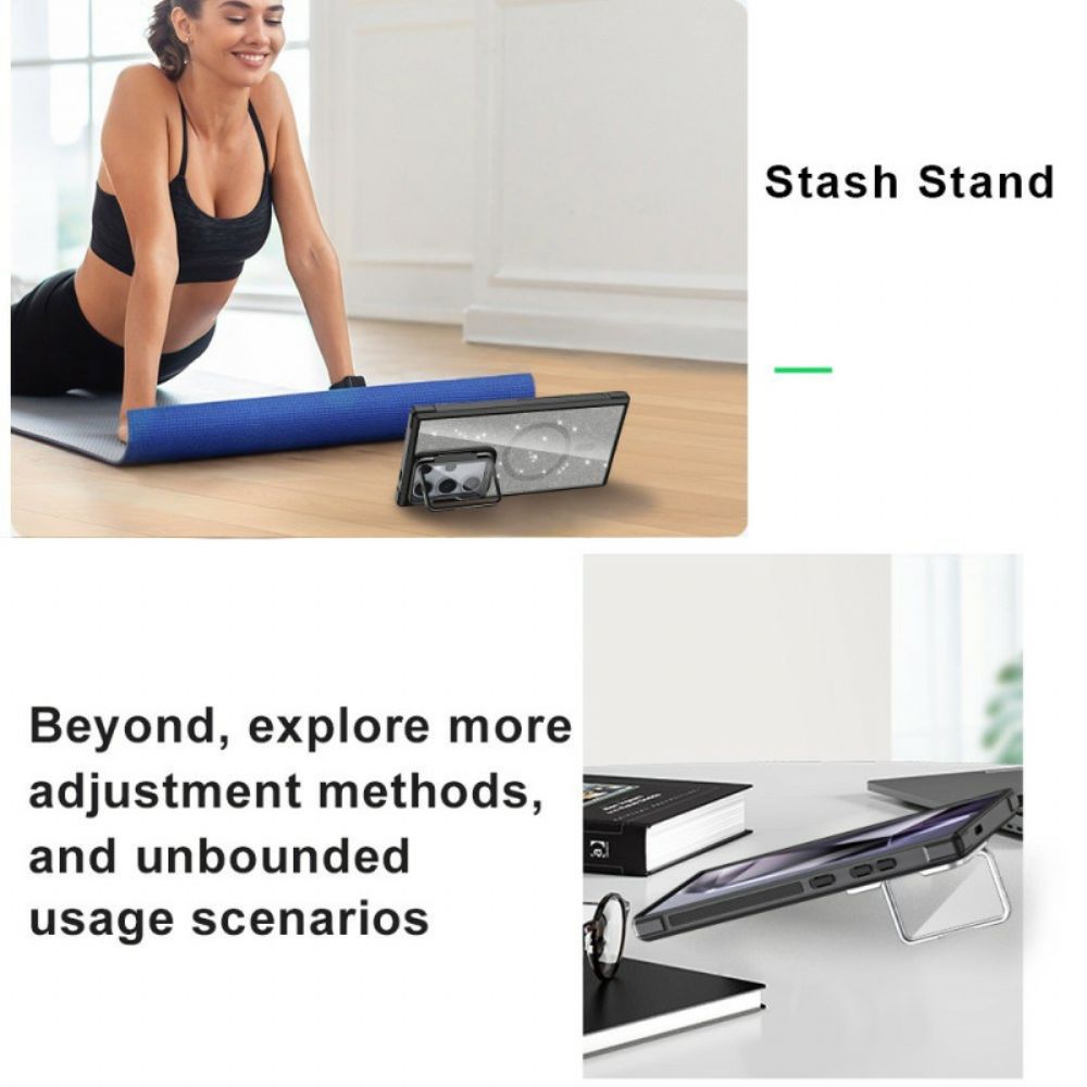 Hoesje Voor Samsung Galaxy S25 Ultra 5g Glitter Met Ingebouwde Standaard