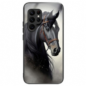 Hoesje Voor Samsung Galaxy S25 Ultra 5g Grijs Paard Van Gehard Glas