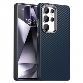 Hoesje Voor Samsung Galaxy S25 Ultra 5g Koolstofvezeltextuur