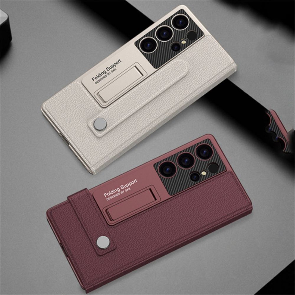 Hoesje Voor Samsung Galaxy S25 Ultra 5g Met Gkk-kaarthouder En -standaard