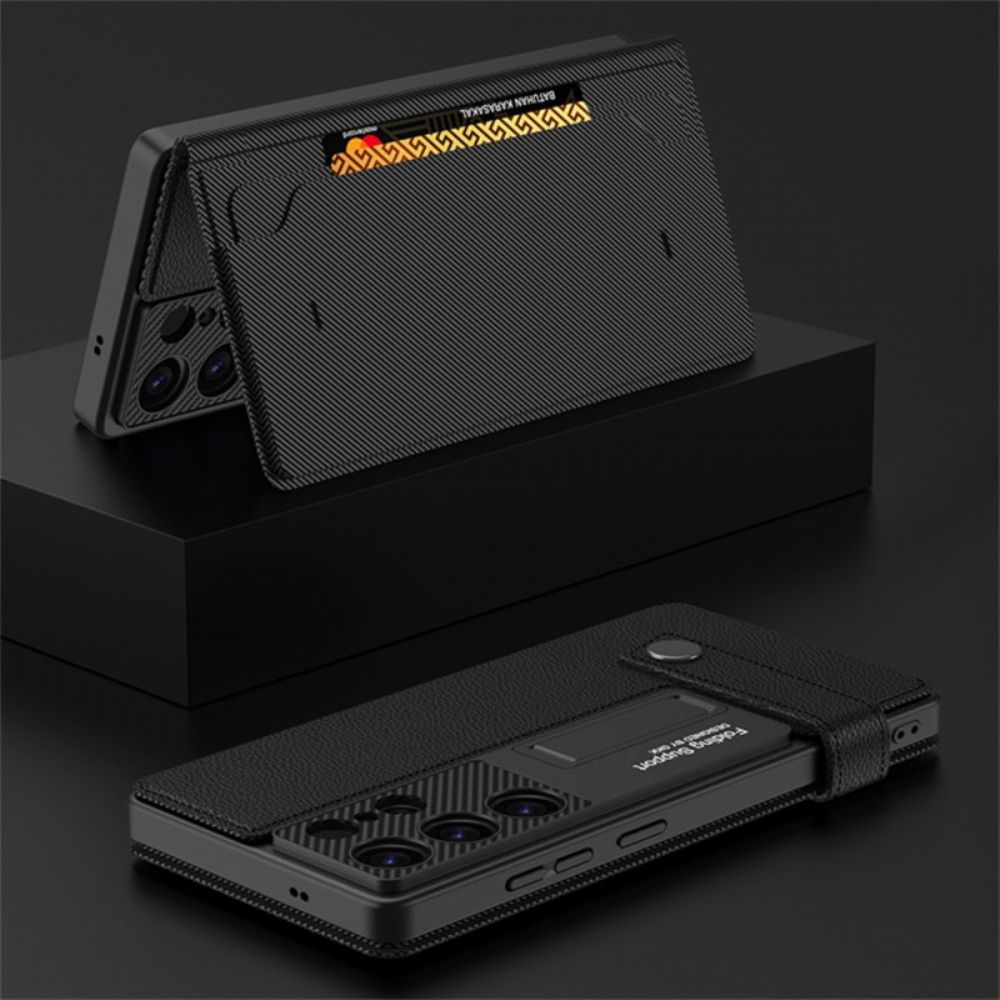 Hoesje Voor Samsung Galaxy S25 Ultra 5g Met Gkk-kaarthouder En -standaard