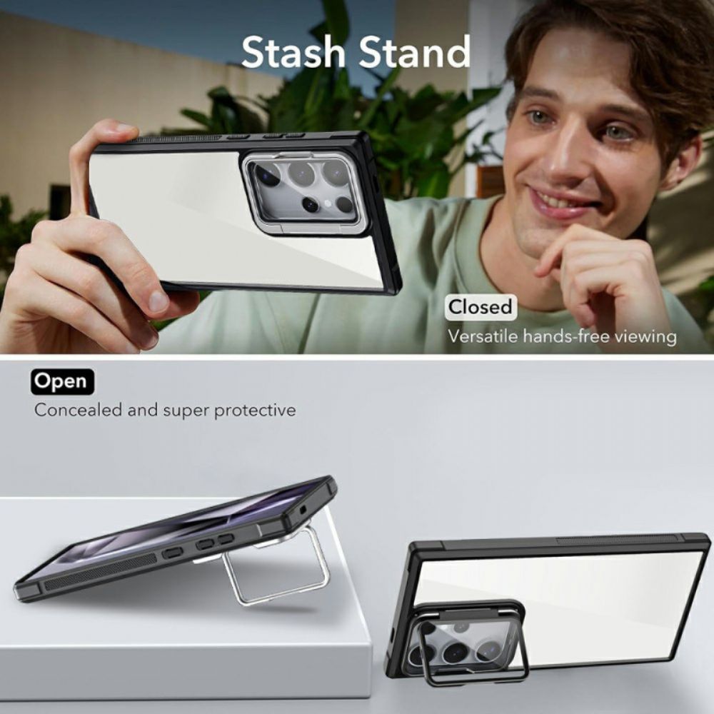 Hoesje Voor Samsung Galaxy S25 Ultra 5g Robuust Met Ingebouwde Standaard